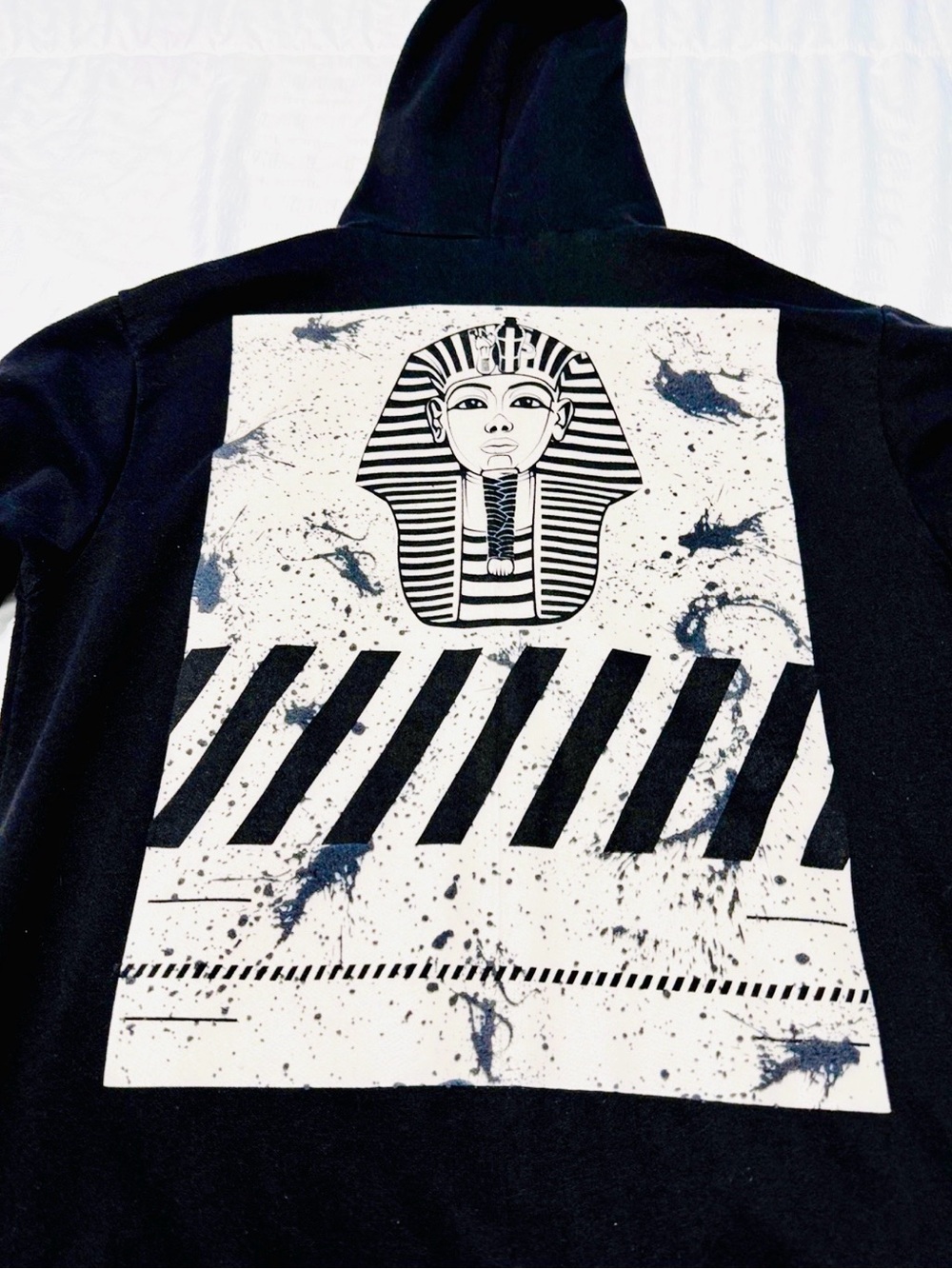 Fresh Laundry Black Pharaoh Graphic Hooded Sweatshirt Unisex S